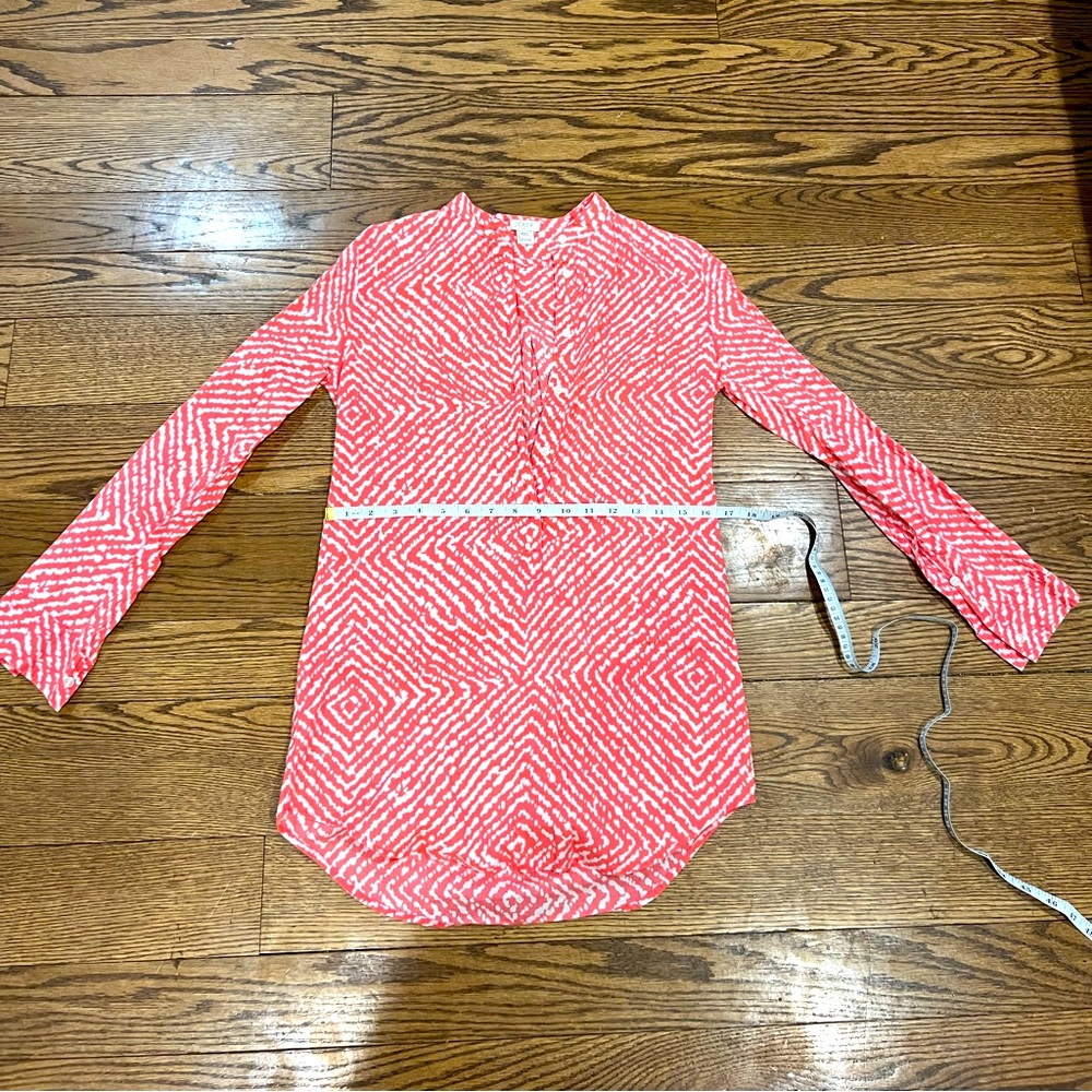 J.Crew Women’s pink button down tunic